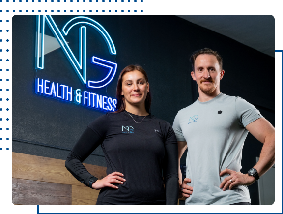 Nathan and Page, personal trainers at NG Health and Fitness